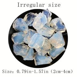 Pierres de guérison en quartz cristal brut et en opale - Chakra du troisième œil