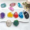 Tranches de géode d'agate naturelle : pendentifs et décorations à faire soi-même