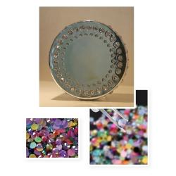 Strass en vrac à dos plat - Pierres précieuses en cristal AB de 2 à 6 mm pour loisirs créatifs