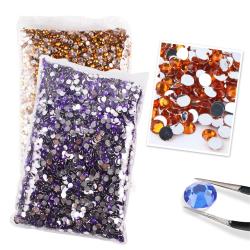 Strass en résine argentée (en vrac) pour loisirs créatifs et manucure