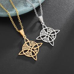 Mystische Knoten- und Symbolkette: Wicca- und heidnischer Schmuck