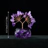 Ornement d'arbre en cristal naturel | Décoration à faire soi-même avec des pierres concassées