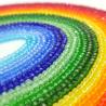Perles de verre tchèques - 45 couleurs, plates et à facettes pour la création de bijoux