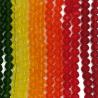 Perles de verre tchèques - 45 couleurs, plates et à facettes pour la création de bijoux