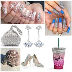 Peach Pink Flatback Crystals for Nails & Crafts - DUCRYSTAL SS6-SS30