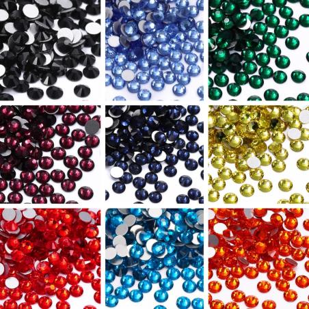 Kendin Yap Tırnak Sanatı İçin Yüksek Kaliteli Yuvarlak Rhinestone Taşlar - QIIY