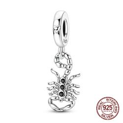 Skorpion-Amulett-Anhänger aus Sterlingsilber – Schmuckstück für Armbänder