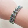 Motorradkettenarmband aus Edelstahl | Retro-Biker-Schmuck