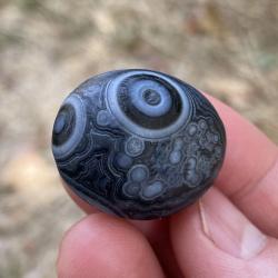 Siyah Sardonyx Akik - Reiki ve Dekorasyon İçin Doğal Mineral Örneği