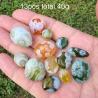 Cristal d'agate Gobi verte soyeuse - Guérison Reiki et décoration intérieure
