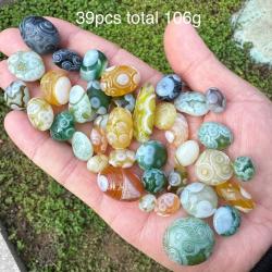 Cristal d'agate Gobi verte soyeuse - Guérison Reiki et décoration intérieure
