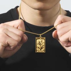 Cadı Temalı İskelet Tarot Kolyeleri - Çiftler İçin Gotik Takılar