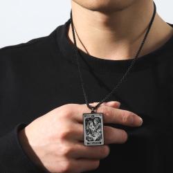 Cadı Temalı İskelet Tarot Kolyeleri - Çiftler İçin Gotik Takılar