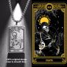 Cadı Temalı İskelet Tarot Kolyeleri - Çiftler İçin Gotik Takılar