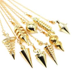 Kehanet ve Reiki Şifa İçin Bakır Pirinç Metal Sarkaç