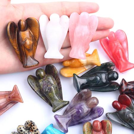 Doğal Yeşim Melek Heykeli - Reiki Şifa ve Ev Dekorasyonu