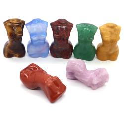 Pembe Kuvars Tanrıça Heykeli: Reiki ve Şifa Kristali Figürü