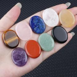 Pierres anti-stress en améthyste et quartz rose pour la guérison et la méditation