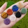 Pierres anti-stress en améthyste et quartz rose pour la guérison et la méditation