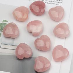 Pembe Kuvars Kalp Taşı Süs Eşyası: Reiki Şifa ve Sevgi Dekorasyonu