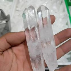 Lemurya Tohum Kuvars Uçları - Reiki Şifa İçin Çift Uçlu
