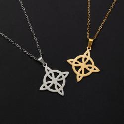 Goldene Hexenknoten-Halskette mit Anhänger für Damen – Stilvoll & Einzigartig