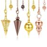Pendules anciens en métal pour la radiesthésie et le Reiki - Outils de divination