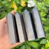 Tour de shungite - Pierre précieuse noire pour le Reiki et la méditation