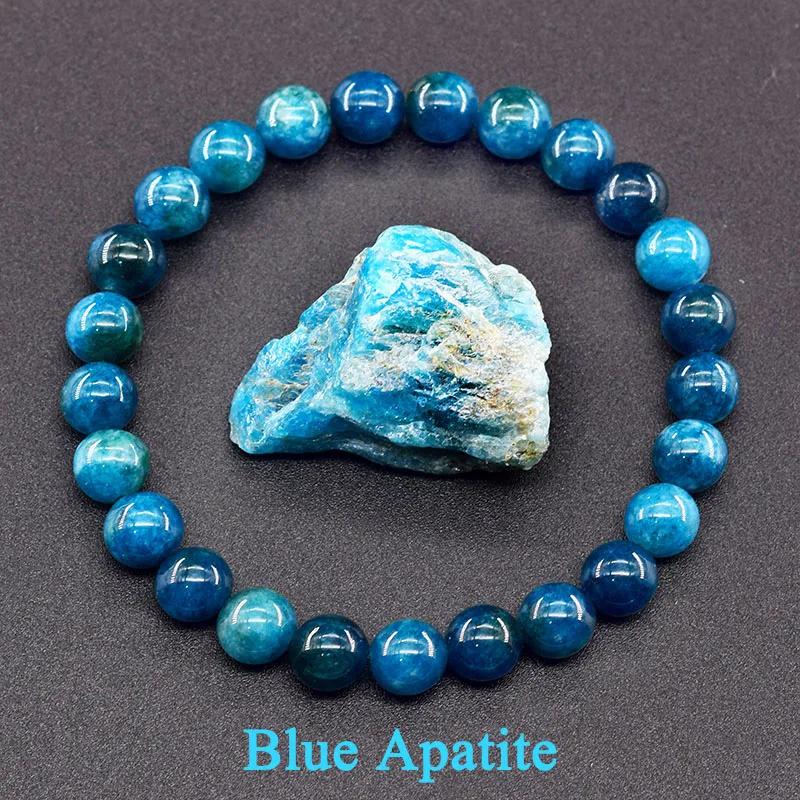 Bracelet Reiki en apatite bleue : Guérison énergétique et concentration