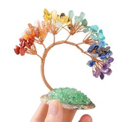 Arbre de guérison Reiki aux cristaux - Décoration Feng Shui des 7 chakras