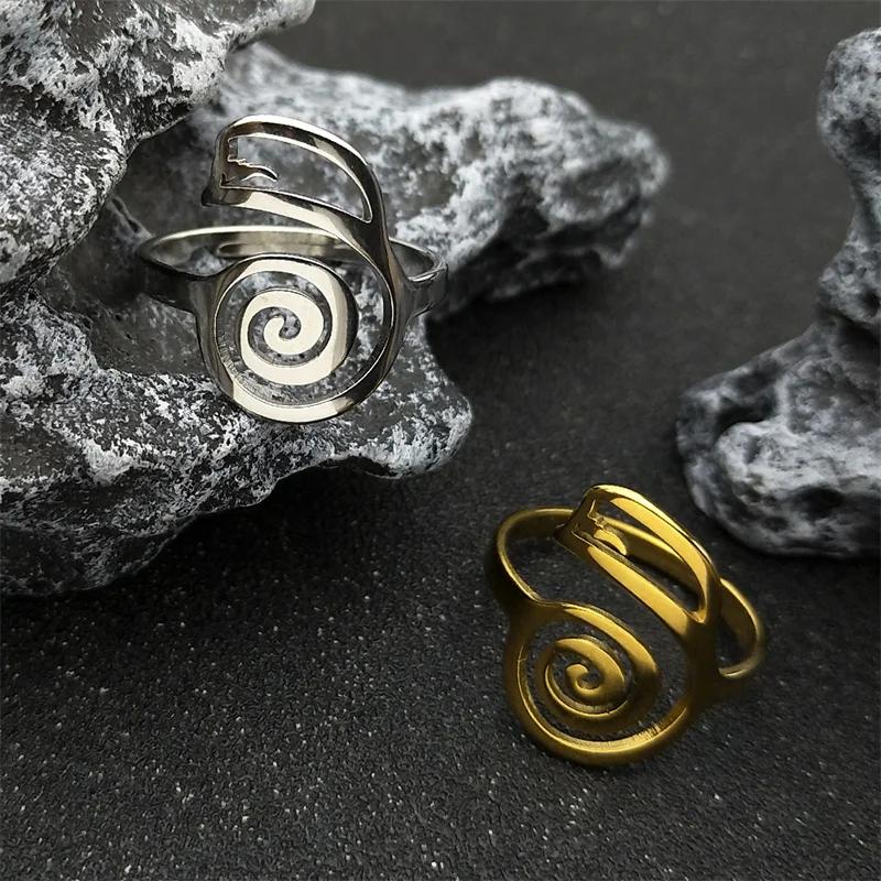 Bague symbole Reiki : Force spirituelle et protection (acier inoxydable)