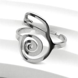 Bague symbole Reiki : Force spirituelle et protection (acier inoxydable)