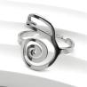 Bague symbole Reiki : Force spirituelle et protection (acier inoxydable)