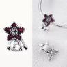 Perline con ciondolo Demogorgone in argento sterling 925 per bracciale