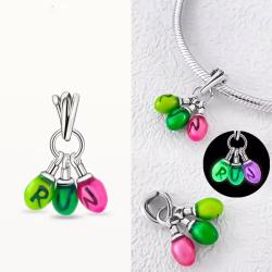 Perline con ciondolo Demogorgone in argento sterling 925 per bracciale