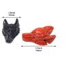 Tête de loup en cristal sculptée à la main : énergie Reiki et décoration unique