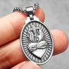 Collier pendentif Jésus | Acier inoxydable | Homme et femme