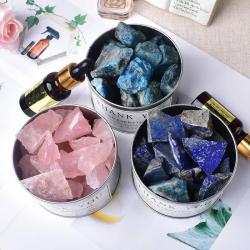 Coffret de cristaux arc-en-ciel : obsidienne, améthyste et autres pierres pour le Reiki et la guérison