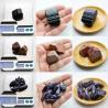 Coffret de cristaux arc-en-ciel : obsidienne, améthyste et autres pierres pour le Reiki et la guérison