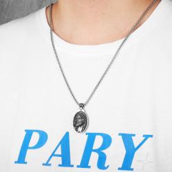 Collier pendentif Jésus | Acier inoxydable | Homme et femme