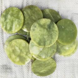Tranches de pierre de jade naturelle pour extensions de cils et décoration