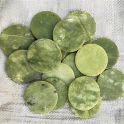 Tranches de pierre de jade naturelle pour extensions de cils et décoration