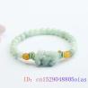 Bracelet Pixiu en jade blanc de Birmanie | Porte-bonheur et prospérité