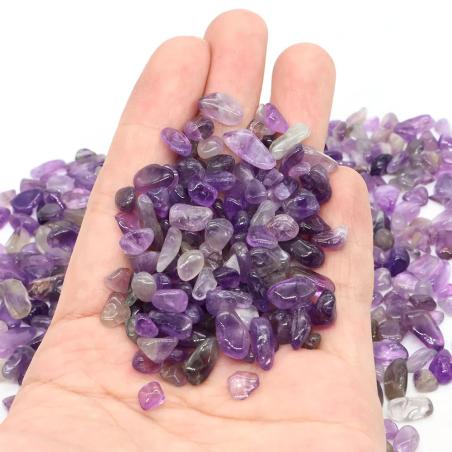 Pierres roulées d'améthyste et de quartz : Guérison Reiki et décoration intérieure