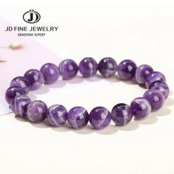 Bracelet de perles d'améthyste pour femme | Soins Reiki et énergie