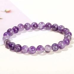 Bracelet de perles d'améthyste pour femme | Soins Reiki et énergie