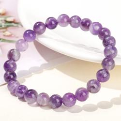 Bracelet de perles d'améthyste pour femme | Soins Reiki et énergie