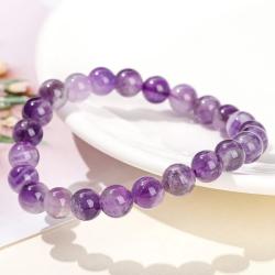 Bracelet de perles d'améthyste pour femme | Soins Reiki et énergie