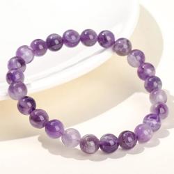 Bracelet de perles d'améthyste pour femme | Soins Reiki et énergie