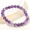 Bracelet de perles d'améthyste pour femme | Soins Reiki et énergie
